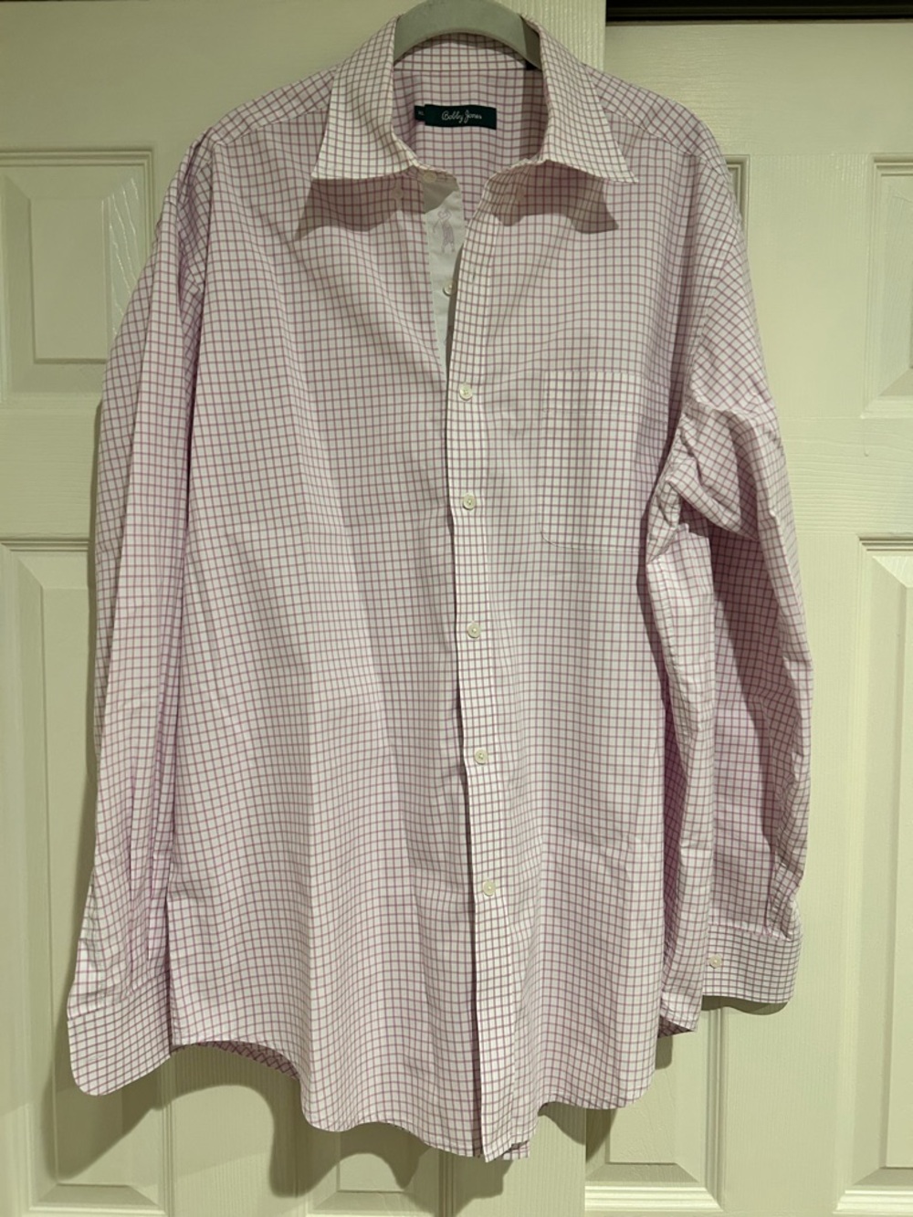 Bobby Jones Men's lilac Check Dress Shirt golf size XL